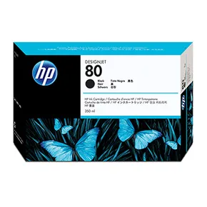 HP originál ink C4871A, HP 80, black, 350ml, HP DesignJet 1050, C, 1055, C, CM